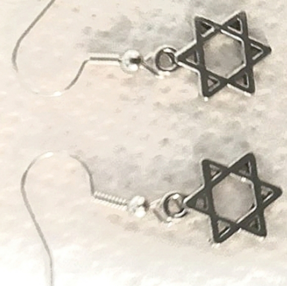 Hanukkah Star of David earrings Jewish Star of David Jewelry Gift NEW Handmade - Picture 4 of 6
